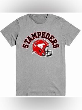 NWOT Calgary Stampeders Waves CFL Graphic Canadian Football Tee 2XL